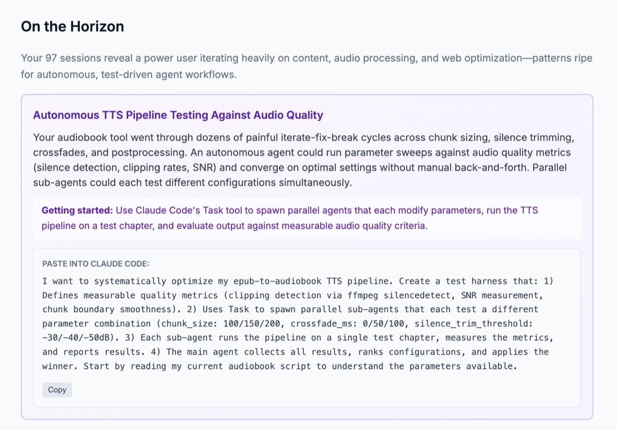 Sugestia automatyzacji pipeline audiobooków z Insights